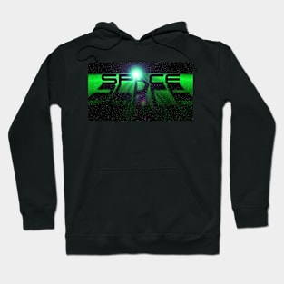 Space Design - Green Hoodie